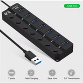 High Quality 7 in 1Usb C Hub Type C Card Readers USB a to USB 3.0 Docking Station With Power Charging 5Gbps Data Transfer for PC