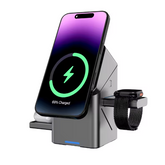 15W 3 in 1 Wireless Charging Station for iphone 16 Charger Cargador Inalambrico Magnetic Qi2 Wireless Charger Draadloze Oplader