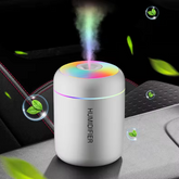 Mini Car Portable Humidifier Diffuser Aroma H2o 180ml Usb Ultrasonic Air Humidifier with Led Light